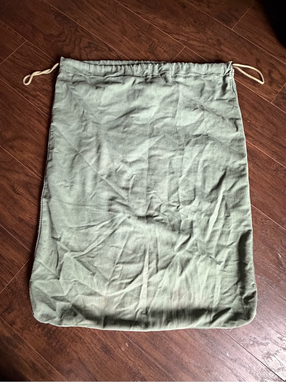 Military Surplus Green Drawstring Bag/Sack Unmarked, Militaria Collectible